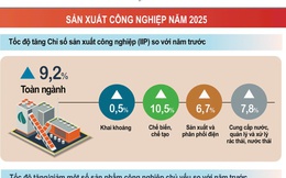 Sản xuất công nghiệp IIP cao nhất trong vòng 6 năm qua