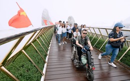 Đà Nẵng: Đoàn “chiến binh mui trần” check in Cầu Vàng dịp nghỉ lễ Giỗ Tổ