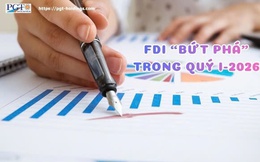 FDI “bứt phá” trong quý I/2026