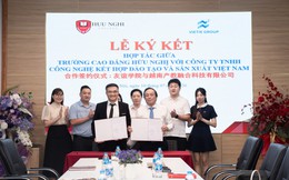 Tuyển sinh gắn với tuyển dụng: Trường Cao đẳng Hữu Nghị ký kết hợp tác chiến lược với doanh nghiệp