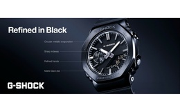 G-SHOCK ra mắt dòng Luxe Black 2100 Series