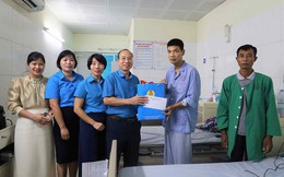 Liên đoàn Lao động tỉnh Bắc Ninh: Thăm hỏi, hỗ trợ đoàn viên bị tai nạn khi hiến máu tình nguyện