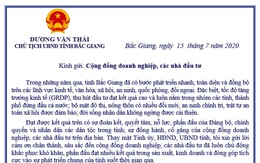 Bắc Giang thành lập tổ công tác tiếp nhận, xử lý kiến nghị của doanh nghiệp