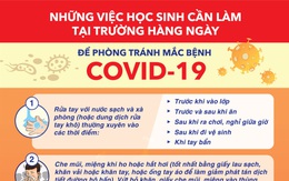 Cách phòng chống dịch trong mùa khai trường mới