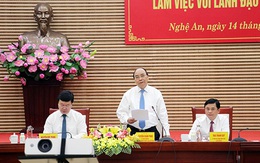 Thủ tướng Chính phủ: Nghệ An cần có mũi đột phá chiến lược, khơi thông các điểm nghẽn để phát triển