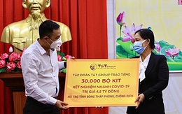 T&T Group trao tặng 140.000 bộ kit test nhanh COVID-19 và 150 tấn gạo hỗ trợ một số tỉnh phía Nam chống dịch
