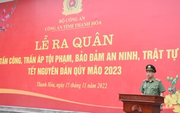 Công an Thanh Hóa ra quân trấn áp tội phạm, bảo đảm ANTT Tết Nguyên đán Qúy Mão