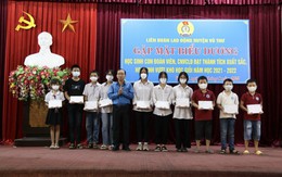 Thái Bình: LĐLĐ huyện Vũ Thư tuyên dương 140 con đoàn viên, người lao động vượt khó học giỏi.