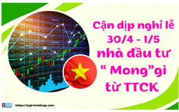Cận dịp nghỉ lễ 30/4 - 1/5, nhà đầu tư “ Mong” gì từ TTCK