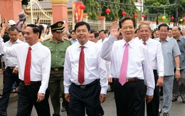 Nguyên Thủ tướng Chính phủ Nguyễn Tấn Dũng dâng hương tưởng nhớ AHDT Nguyễn Trung Trực