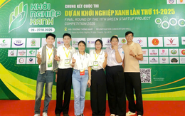 Chung kết cuộc thi Khởi nghiệp Xanh năm 2025: Bài học về nghị lực khởi nghiệp của nhóm sinh viên
