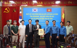 Liên đoàn Lao động tỉnh Bắc Ninh làm việc với Liên đoàn Lao động tỉnh Chungnam, Hàn Quốc