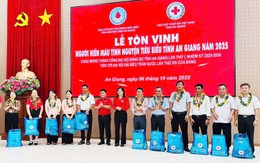 An Giang: Tôn vinh 471 tập thể, gia đình, cá nhân hiến máu tiêu biểu năm 2025