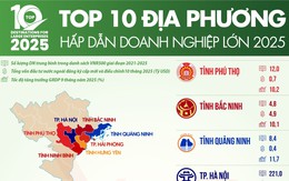 Top 10 địa phương hấp dẫn doanh nghiệp lớn năm 2025