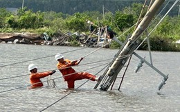 EVNCPC đã cấp điện trở lại cho hơn 1,28 triệu khách hàng sau bão số 13