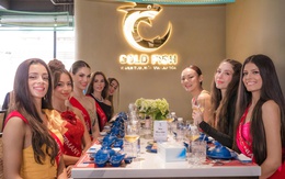 Dàn Người đẹp Quốc tế Miss Charm 2025 trải nghiệm văn hóa ẩm thực Việt Nam tại nhà hàng Goldfish
