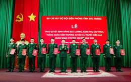 BĐBP tỉnh Sóc Trăng trao quyết định nâng lương, thăng quân hàm QNCN năm 2025