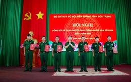 BĐBP Sóc Trăng trao quyết định thăng quân hàm sĩ quan