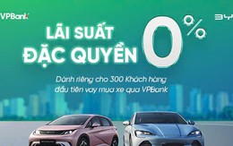 VPBank và BYD ưu đãi lãi suất 0% trong 24 tháng cho khách mua xe