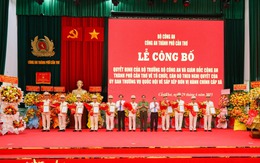 Công an TP Cần Thơ: Công bố các quyết định về tổ chức, cán bộ