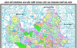 Bản đồ 126 xã, phường mới của Hà Nội sau sáp nhập