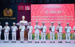 Công an tỉnh Thanh Hóa: Công bố các quyết định về tổ chức, cán bộ