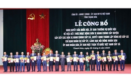 Thanh Hóa: Lễ Công bố danh sách cán bộ chủ chốt của 166 xã, phường mới