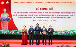 Nghệ An: Tổ chức lễ công bố Nghị quyết sắp xếp đơn vị hành chính