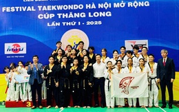 Hơn 1.000 võ sĩ tham dự Festival Taekwondo Hà Nội mở rộng - Cúp Thăng Long lần thứ 1 năm 2025