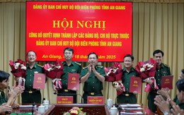 Ban Chỉ huy BĐBP tỉnh An Giang: Công bố quyết định thành lập Đảng bộ, Chi bộ trực thuộc