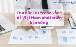 Thu hút FDI “chọn vốn” để Việt Nam phát triển bền vững