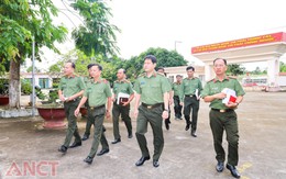 Giám đốc Công an TP Cần Thơ khảo sát, kiểm tra điều kiện làm việc sau sáp nhập