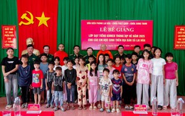 Đồn Biên phòng Lai Hòa: Bế giảng lớp dạy tiếng Khmer cho học sinh khu vực biên giới biển