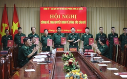 Ban chỉ huy BĐBP tỉnh An Giang trao quyết định công tác cán bộ