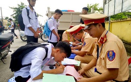 Hà Nội đồng loạt ra quân kiểm tra, xử lý nghiêm học sinh vi phạm giao thông