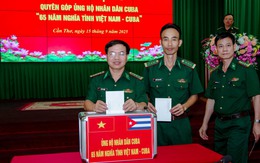 BĐBP TP Cần Thơ quyên góp ủng hộ Nhân dân Cuba