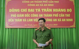 Lãnh đạo Công an TP Cần Thơ làm việc với Công an xã An Ninh