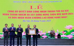 Hà Nội công bố hoàn thành nhiệm vụ xây dựng nông thôn mới