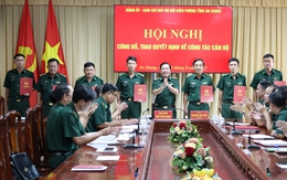 An Giang: Ban Chỉ huy BĐBP tỉnh trao quyết định về công tác cán bộ