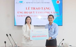 Thiên Quân Group: Tặng 200 triệu đồng cho Quỹ Tấm lòng vàng Bệnh viện Đa khoa TP Cần Thơ