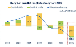 Quy mô rút ròng tại các quỹ đầu tư đạt mức cao kỷ lục