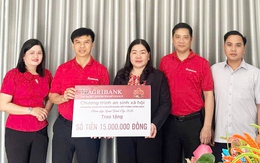 Agribank Chi nhánh U Minh Thượng Kiên Giang II trao tặng quà Tết tại xã Vĩnh Hoà và U Minh Thượng