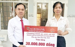 Agribank Chi nhánh Vĩnh Thuận Kiên Giang II tặng quà Tết tại xã Vĩnh Phong, Vĩnh Thuận và Vĩnh Bình