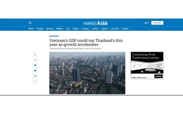 Truyền thông quốc tế ấn tượng với đà tăng trưởng của Việt Nam