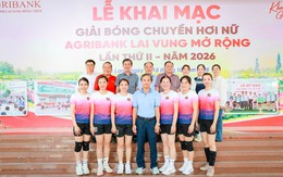 Hơn 300 VĐV tham dự Giải bóng chuyền hơi nữ Agribank Lai Vung mở rộng lần II năm 2026