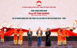 Nhà báo Vũ Thái Quảng được vinh danh tại chương trình “Đại đoàn kết - Lan toả tình dân tộc, nghĩa đồng bào”