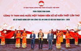 XSKT Cần Thơ được vinh danh vì những đóng góp cho công tác ASXH giai đoạn 2024 - 2026