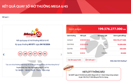Vé trúng giải độc đắc Vietlott gần 200 tỷ được bán ra ở An Giang