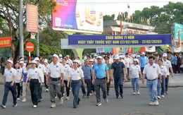 Ngành Y tế Cần Thơ tổ chức đi bộ gây quỹ hướng về y tế cơ sở