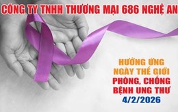 Công ty TNHH thương mại 686 Nghệ An hưởng ứng Ngày thế giới phòng, chống bệnh ung thư